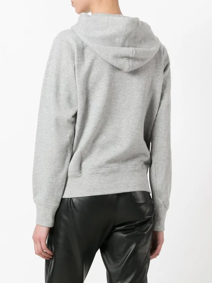 Henrik Vibskov Boutique Women039s Zipped Hoodie Red Heart 8211 Grey Women Hoodies and Sweatshirts