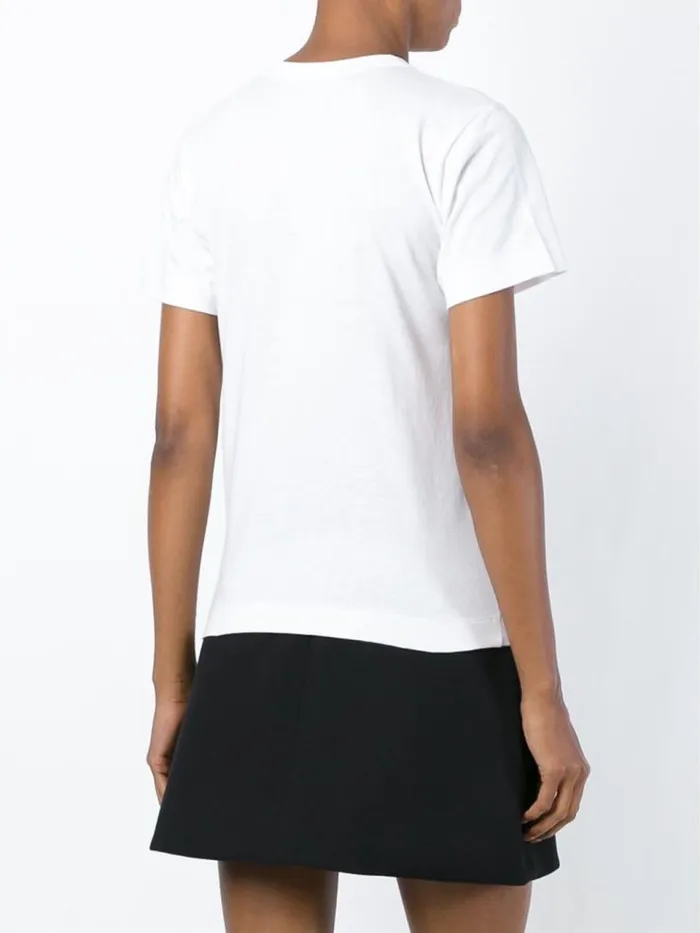 Henrik Vibskov Boutique Womens Short Sleeve Tee Gold Heart 8211 White Women Tops