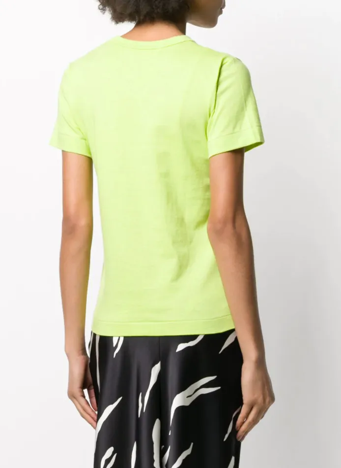 Henrik Vibskov Boutique Womens Short Sleeve Tee Red Heart 8211 Lime Women Tops
