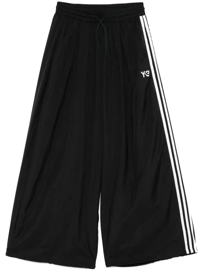 Henrik Vibskov Boutique Y3 3Stripes Nylon Pants 8211 Black Women Pants
