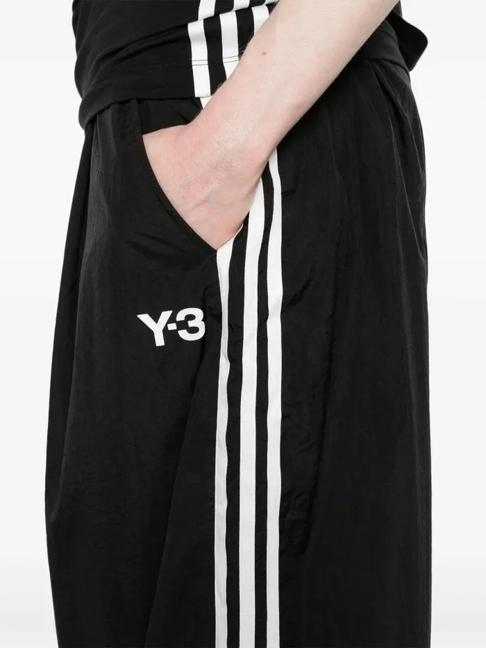 Henrik Vibskov Boutique Y3 3Stripes Nylon Pants 8211 Black Women Pants
