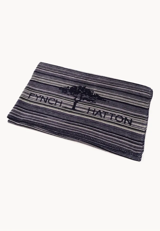 Home Accessories Living FYNCHHATTON Komber039s Residential Blanket With Stripes Midnight Blue Stripe
