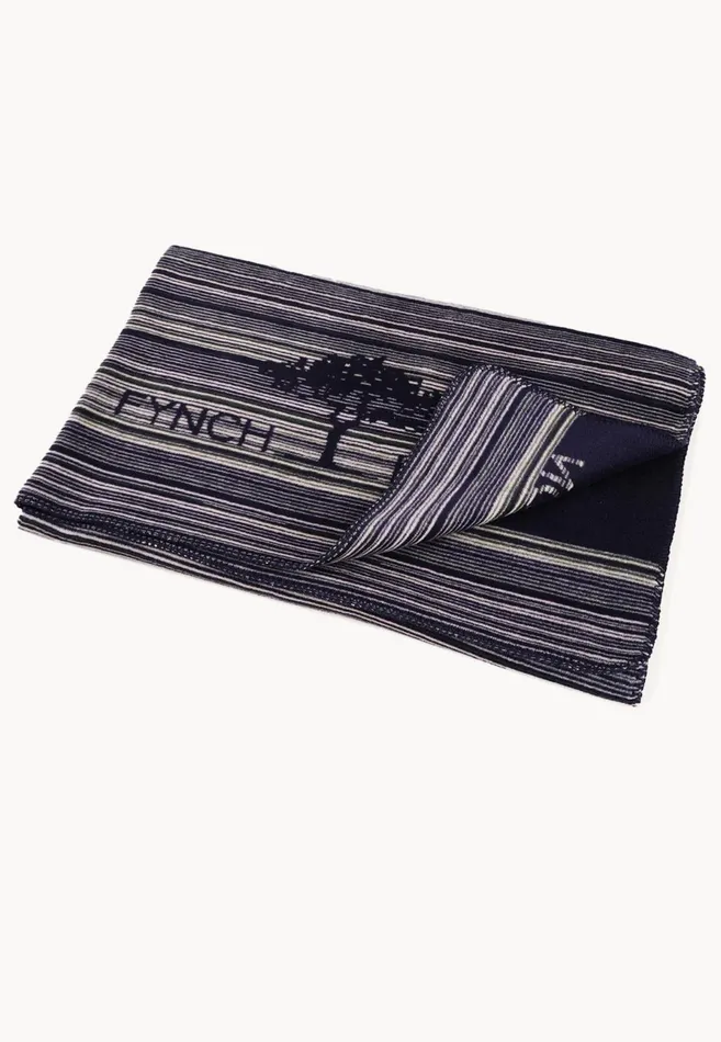 Home Accessories Living FYNCHHATTON Komber039s Residential Blanket With Stripes Midnight Blue Stripe