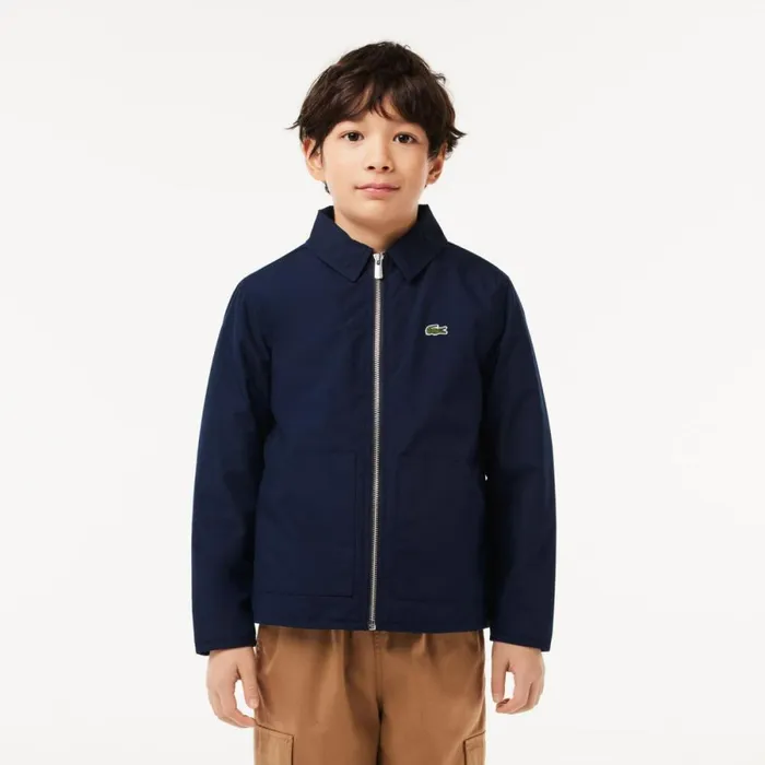 Jackets and Coats Kids Lacoste Kids039 Zipped Patch Pocket Jacket Navy Blue 166 Jackets and Coats Kids Lacoste Kids039 Zipped Patch Pocket Jacket Navy Blue 166