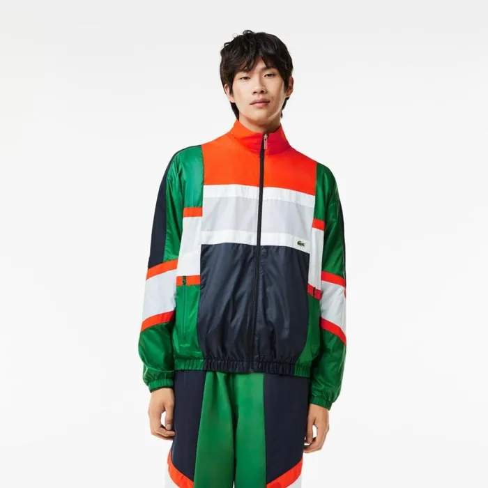 Jackets and Coats Men Lacoste Men039s Colorblock Track Jacket Green White Qiu Jackets and Coats Men Lacoste Men039s Colorblock Track Jacket Green White Qiu