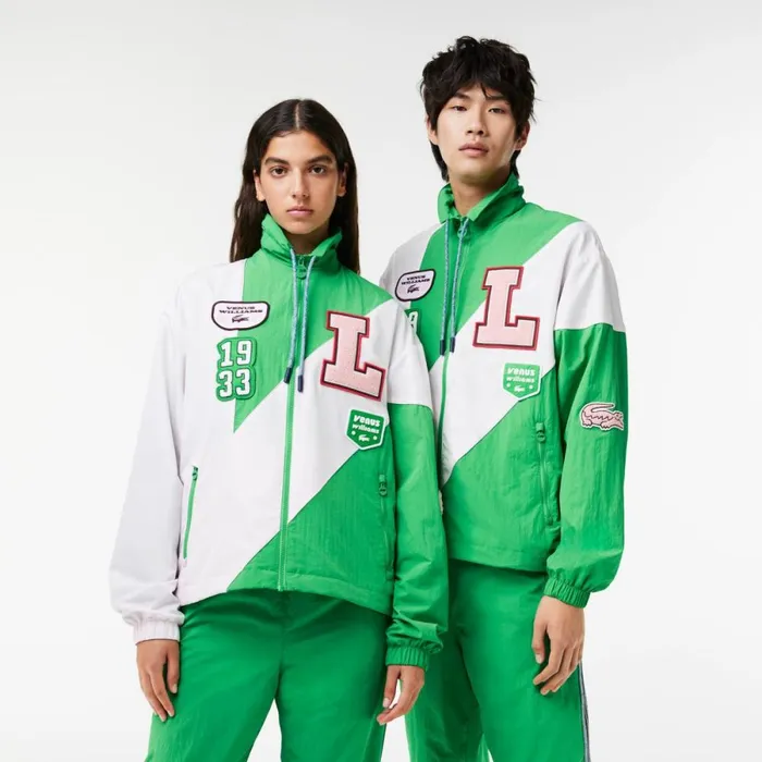 Jackets and Coats MenWomen Lacoste Lacoste X EleVen By Venus Oversized Track Jacket Green Light Pink Iyl Jackets and Coats MenWomen Lacoste Lacoste X EleVen By Venus Oversized Track Jacket Green Light Pink Iyl