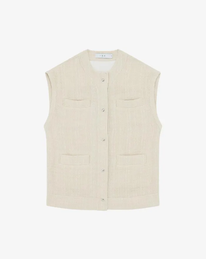 Jackets and Coats Women IRO ILYANA SLEEVELESS TWEED OVERSHIRT