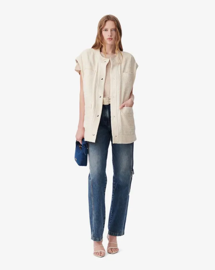 Jackets and Coats Women IRO ILYANA SLEEVELESS TWEED OVERSHIRT