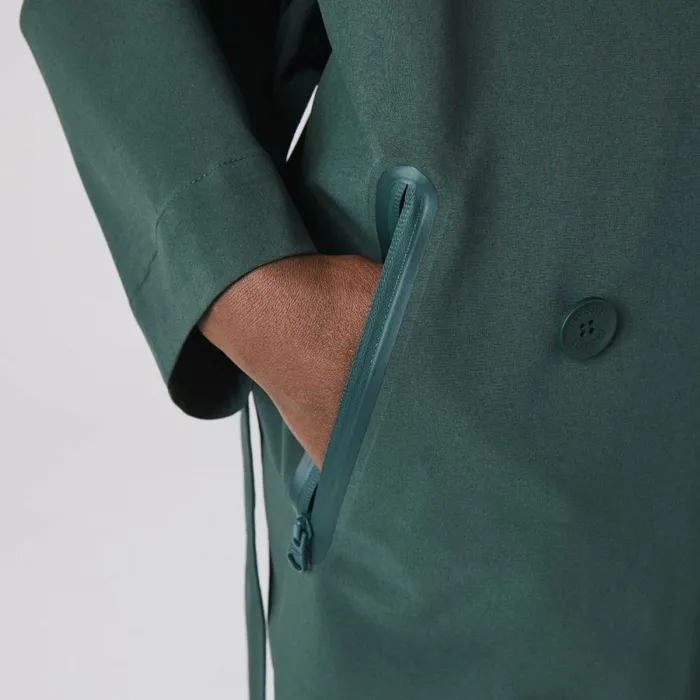Jackets and Coats Women Lacoste Women039s Oversized Trench Coat Green R89