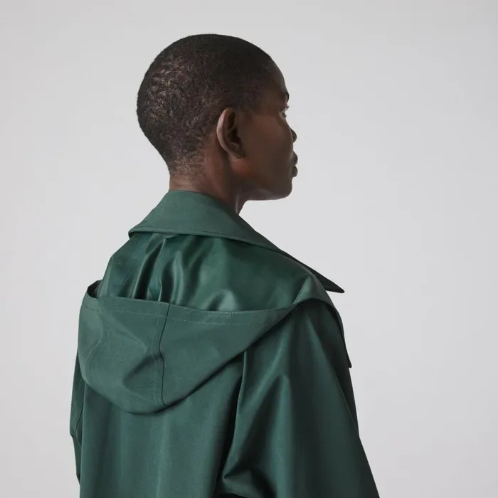 Jackets and Coats Women Lacoste Women039s Oversized Trench Coat Green R89