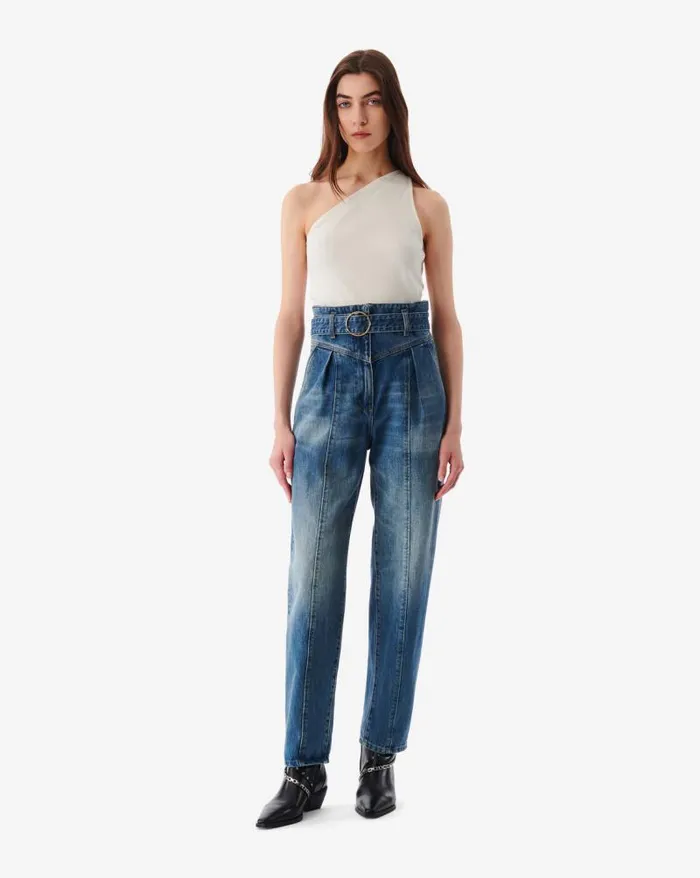 Jeans Women IRO INDIO BELTED CARROT CUT JEANS