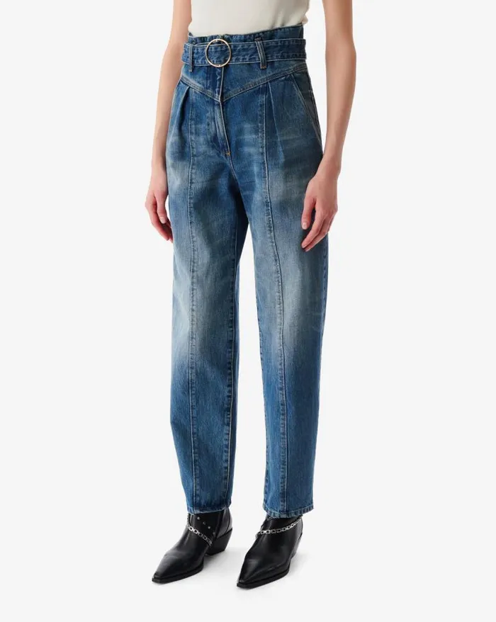 Jeans Women IRO INDIO BELTED CARROT CUT JEANS