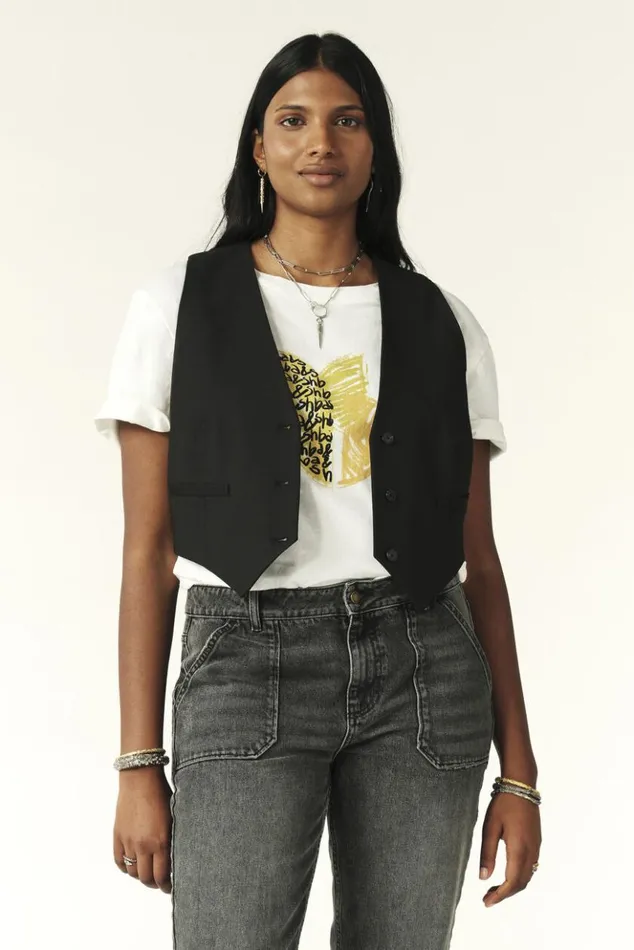 JessySleeveless Cardigan Clothing Baandsh Tops and Shirts