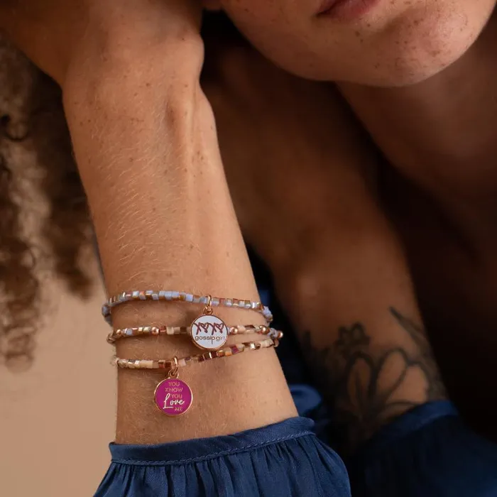 Jewelry Sets Women Alex And Ani Gossip Girl 039You Know You Love Me039 Stretch Bracelets Set Of 3 Shiny Rose Gold