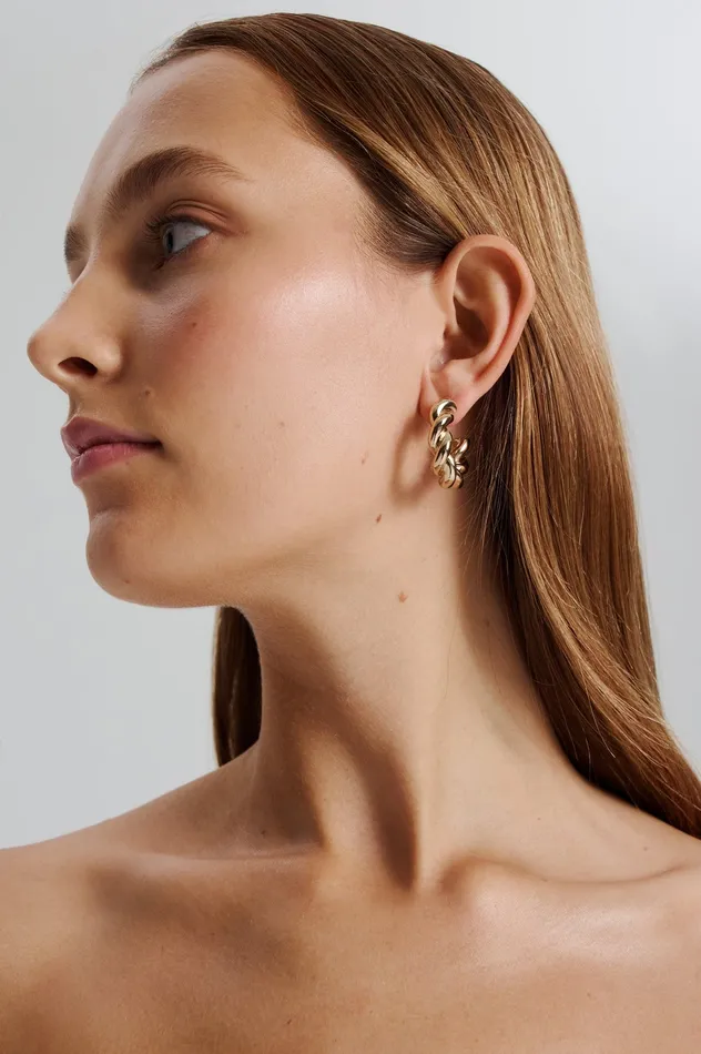 Jewelry TWIST EARRINGS LIGHTGOLD 8211 Scanlan Theodore Women