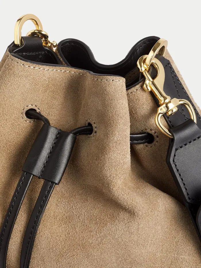 Jigsaw Bags and Clutches Women Ashton Suede Mix Hobo Bag Brown