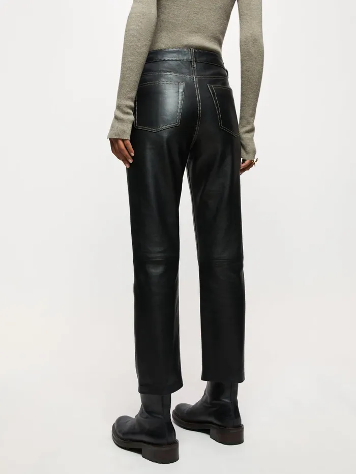 Jigsaw Jeans Women Lea Leather Jean Black