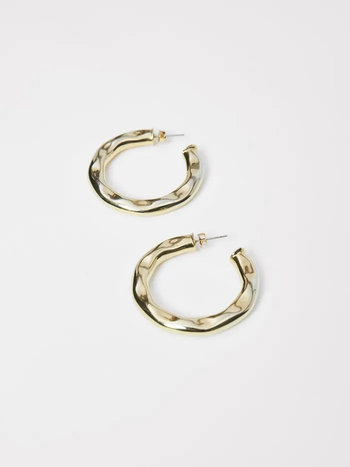 Jigsaw Jewellery Women Callie XI Hoop Earrings Yellow
