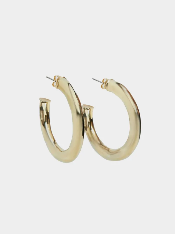 Jigsaw Jewellery Women Callie XI Hoop Earrings Yellow