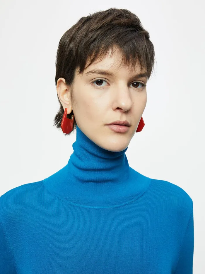 Jigsaw Jewellery Women Resin Earring Red