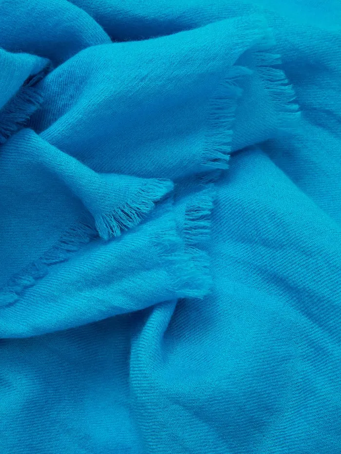 Jigsaw Ponchos and Scarves Women Wool Silk Pashmina Blue