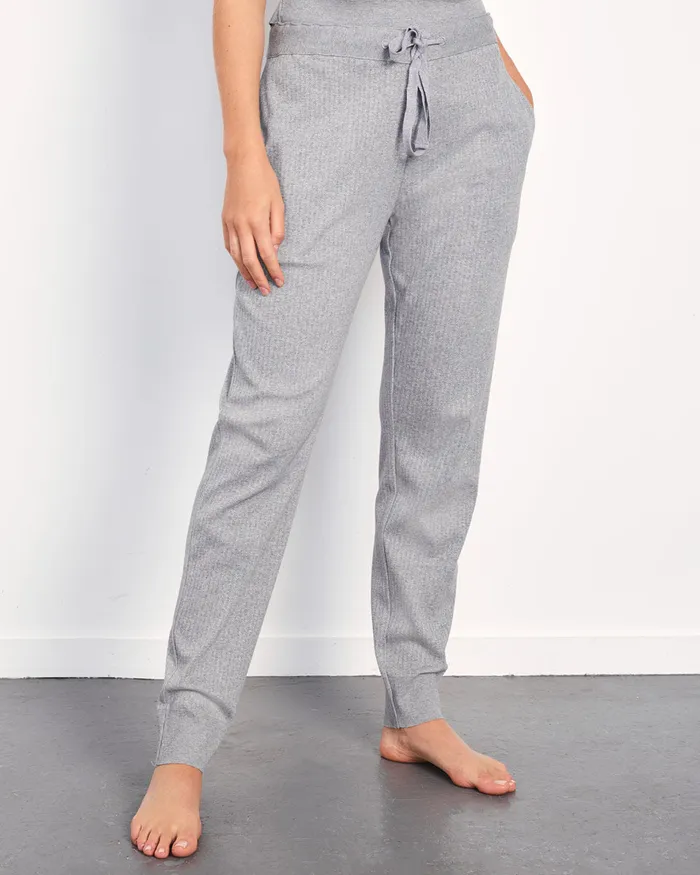 Jigsaw Pyjamas and Loungewear Women Jersey Joggers Organic Cotton Grey
