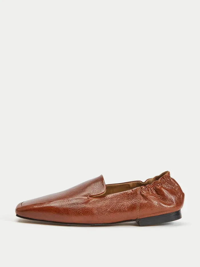 Jigsaw Shoes and Sandals Women Chester Soft Leather Flat Cream