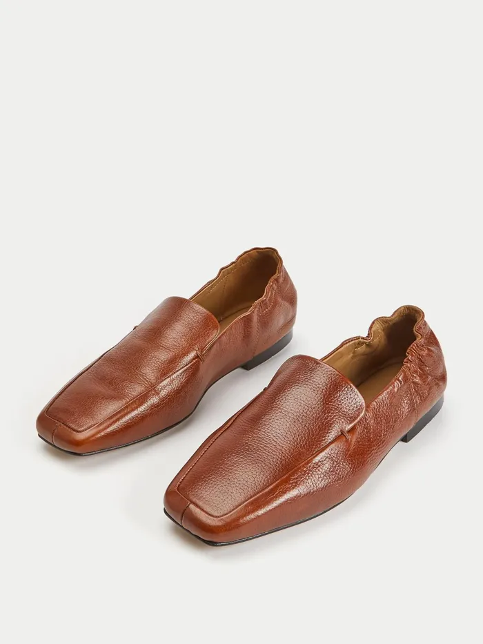 Jigsaw Shoes and Sandals Women Chester Soft Leather Flat Cream