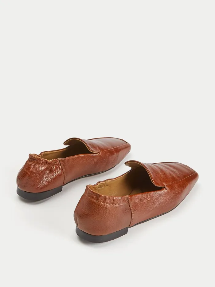 Jigsaw Shoes and Sandals Women Chester Soft Leather Flat Cream