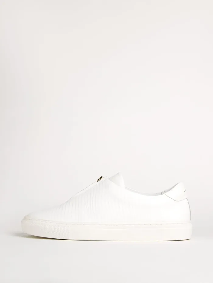 Jigsaw Shoes and Sandals Women Lambeth Leather Zip Trainer White