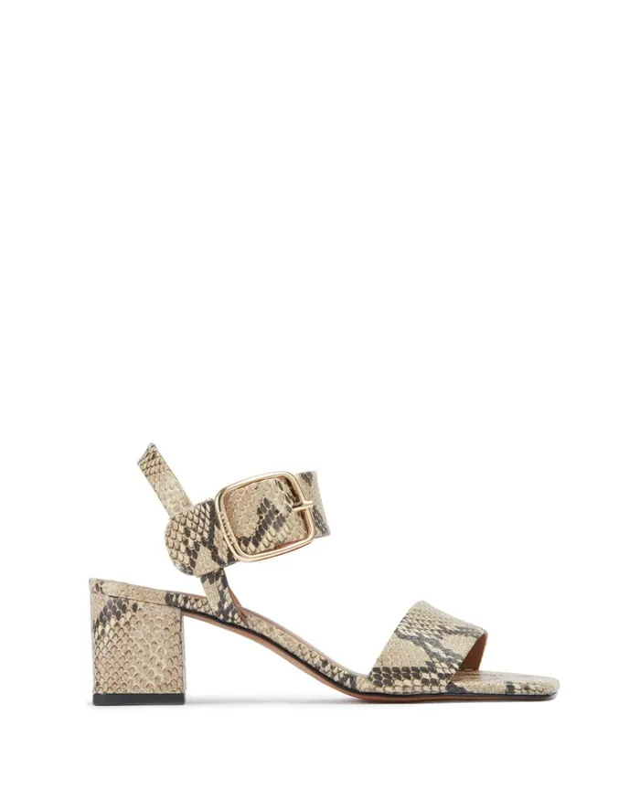 Jigsaw Shoes and Sandals Women Maer Leather Heeled Sandal Brown