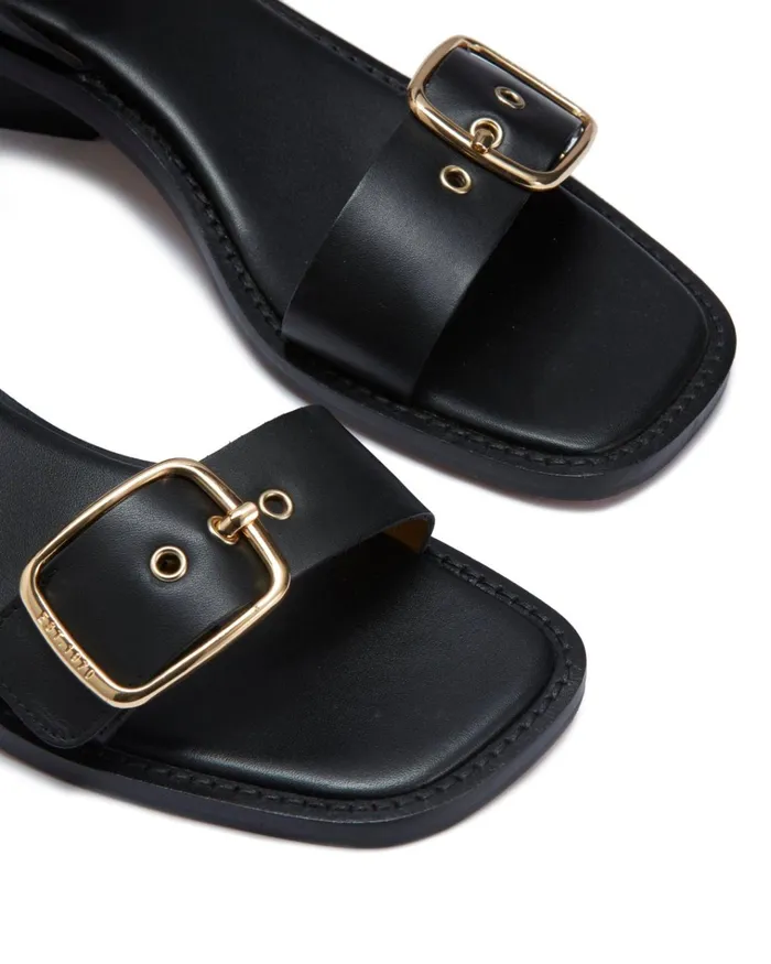 Jigsaw Shoes and Sandals Women Oxley Leather Heeled Sandal Black