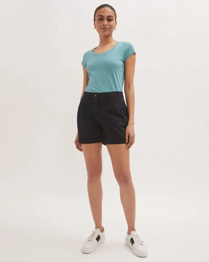 Jigsaw Shorts Women Cotton Chino Short Blue