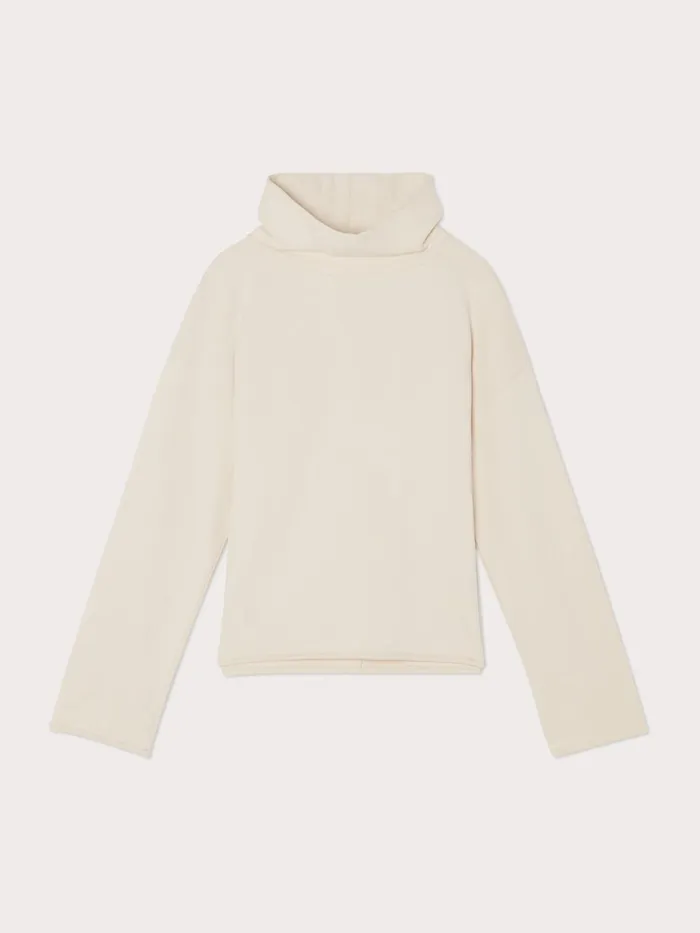 Jigsaw Tshirts Women Cotton Boyfriend Sweatshirt Cream