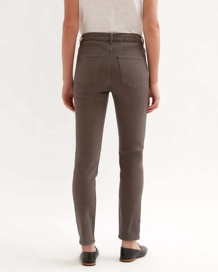 Jigsaw Trousers Women 30 Inch Hayne Slim Leg Jean Grey