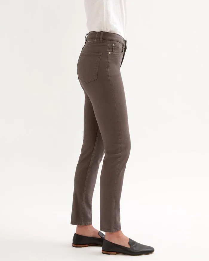 Jigsaw Trousers Women 30 Inch Hayne Slim Leg Jean Grey