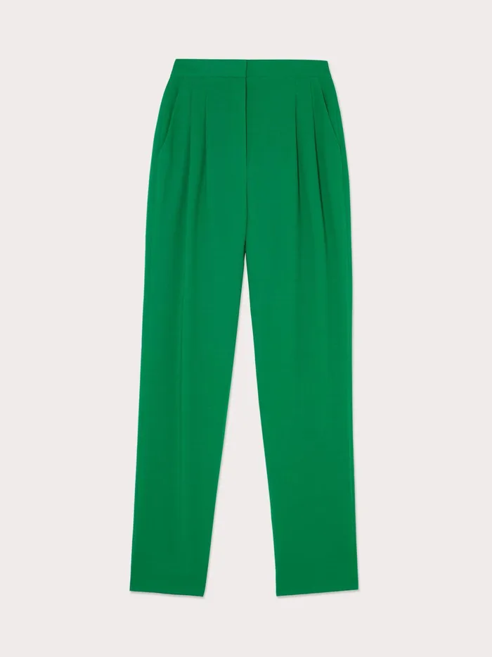 Jigsaw Trousers Women Chaplin Fluid Twill Trouser Green