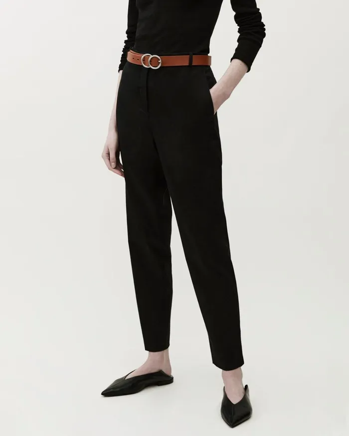 Jigsaw Trousers Women Portofino Slim Leg Chino Black