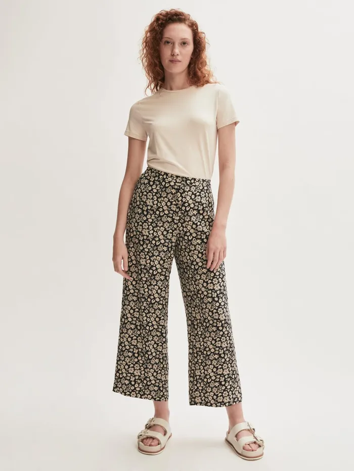 Jigsaw Trousers Women Primrose Palazzo Trouser Blue