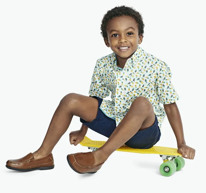 Johnston and Murphy Boys ShortSleeve Printed Shirt Pineapple Boys Shirts Johnston and Murphy Boys ShortSleeve Printed Shirt Pineapple Boys Shirts
