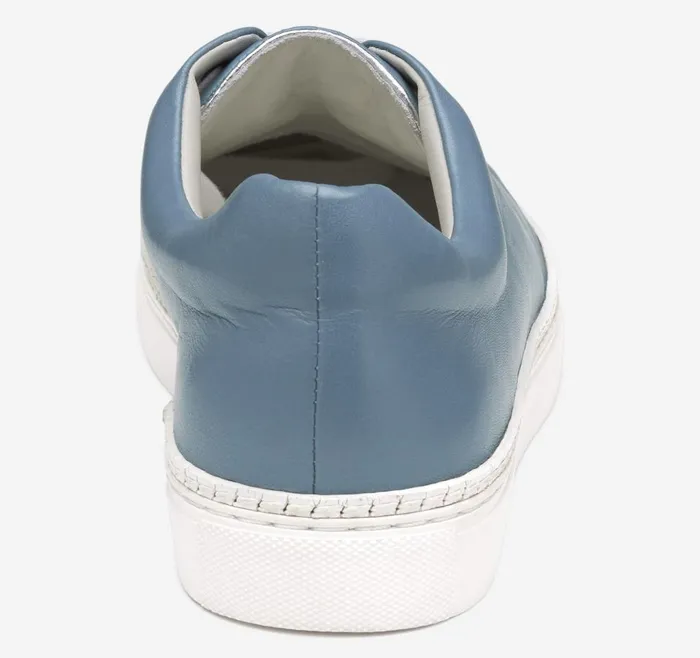 Johnston and Murphy Callie LacetoToe Slate Blue Glove Leather Women Sneakers Johnston and Murphy Callie LacetoToe Slate Blue Glove Leather Women Sneakers