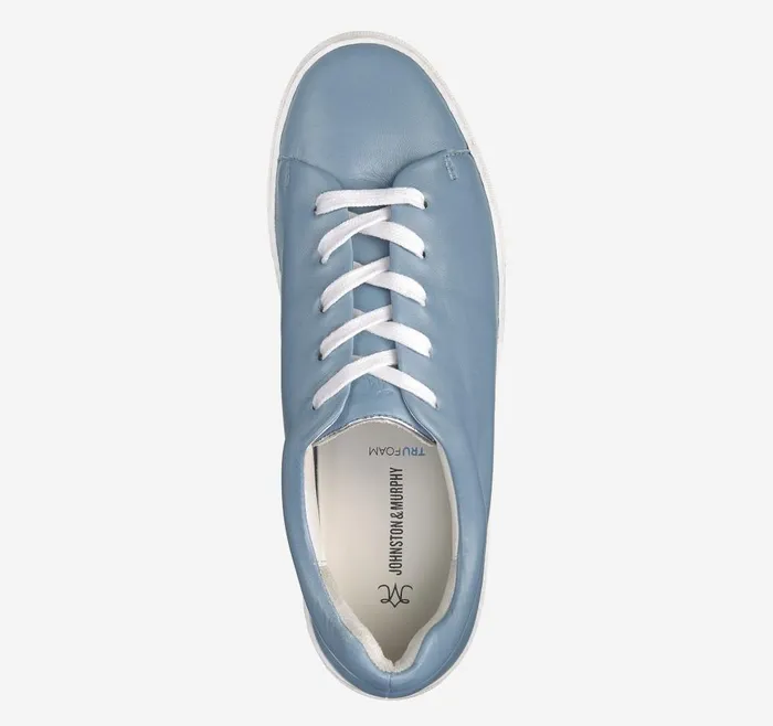 Johnston and Murphy Callie LacetoToe Slate Blue Glove Leather Women Sneakers Johnston and Murphy Callie LacetoToe Slate Blue Glove Leather Women Sneakers