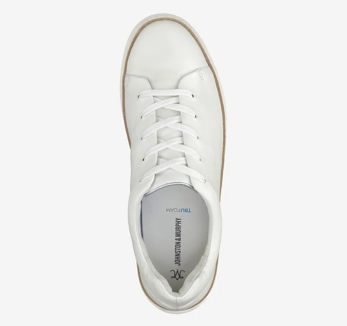 Johnston and Murphy Callie LacetoToe White Glove Leather Women Sneakers Johnston and Murphy Callie LacetoToe White Glove Leather Women Sneakers