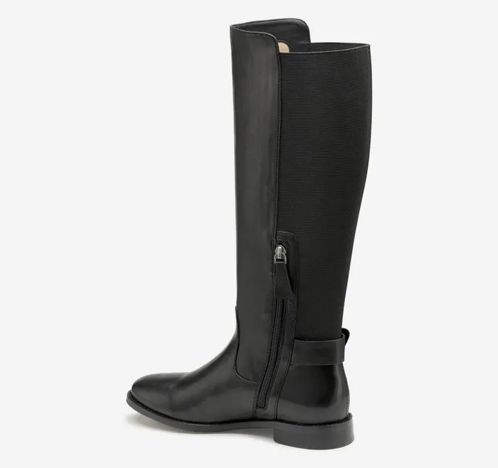 Johnston and Murphy Darby Tall Gore Boot Black Glove Leather Women Boots and Booties Johnston and Murphy Darby Tall Gore Boot Black Glove Leather Women Boots and Booties