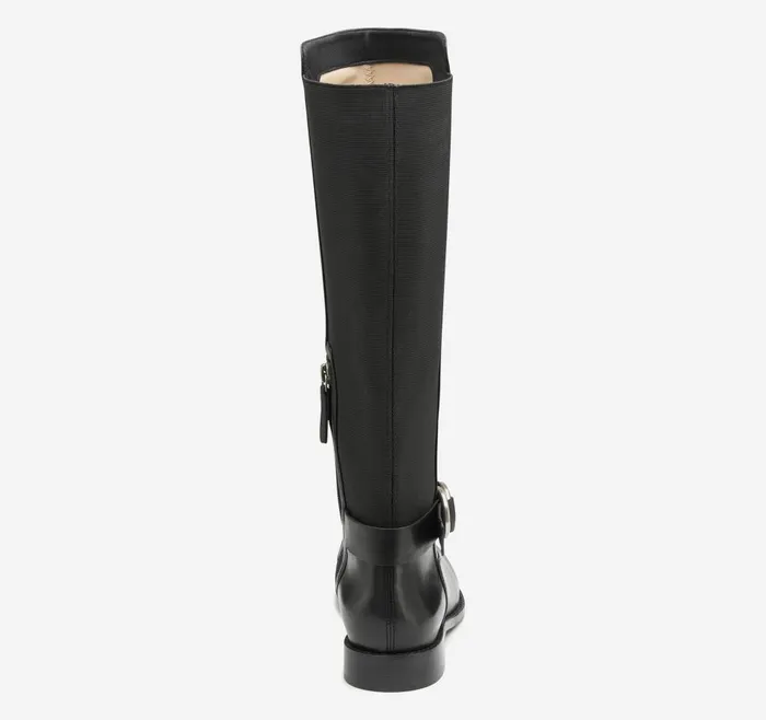 Johnston and Murphy Darby Tall Gore Boot Black Glove Leather Women Boots and Booties Johnston and Murphy Darby Tall Gore Boot Black Glove Leather Women Boots and Booties