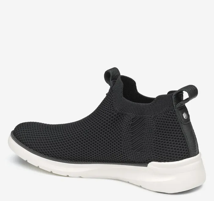 Johnston and Murphy Emery Knit Chelsea Boot Black Knit Women Boots and Booties