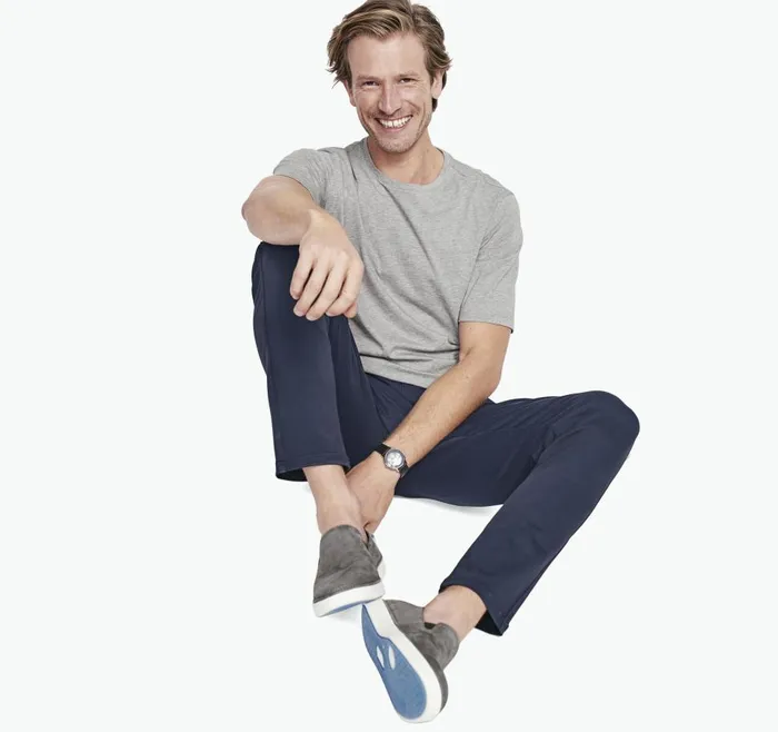 Johnston and Murphy Essential Tee Heather Gray Men Polos and Tees Johnston and Murphy Essential Tee Heather Gray Men Polos and Tees