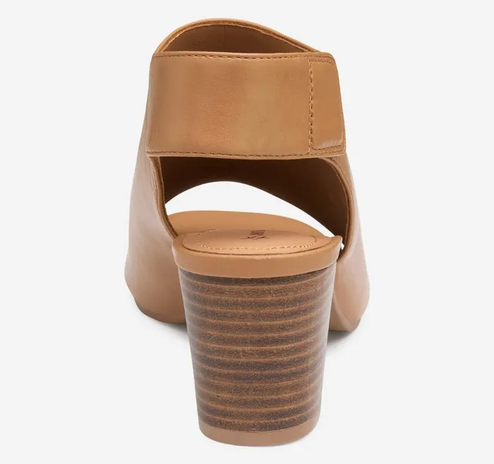 Johnston and Murphy Evelyn OpenToe Bootie Tan Glove Leather Women Boots and Booties Johnston and Murphy Evelyn OpenToe Bootie Tan Glove Leather Women Boots and Booties
