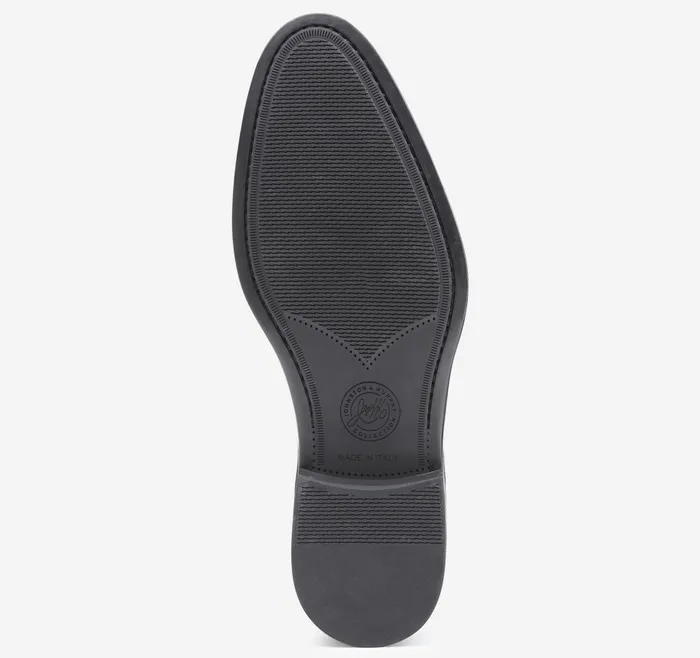 Johnston and Murphy Flynch Cap Toe Black Italian Calfskin Men LaceUps