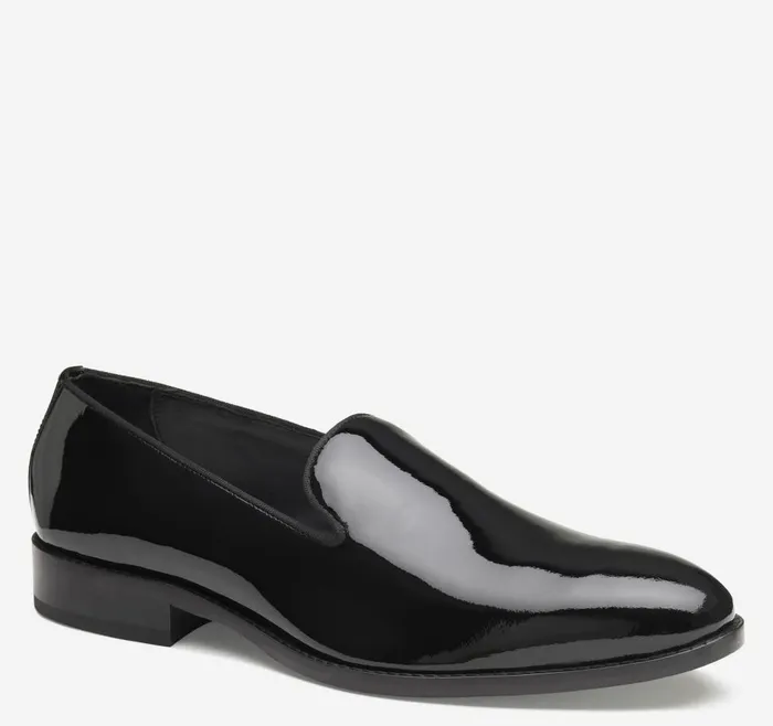 Johnston and Murphy Gavney SlipOn Black Patent Men SlipOns